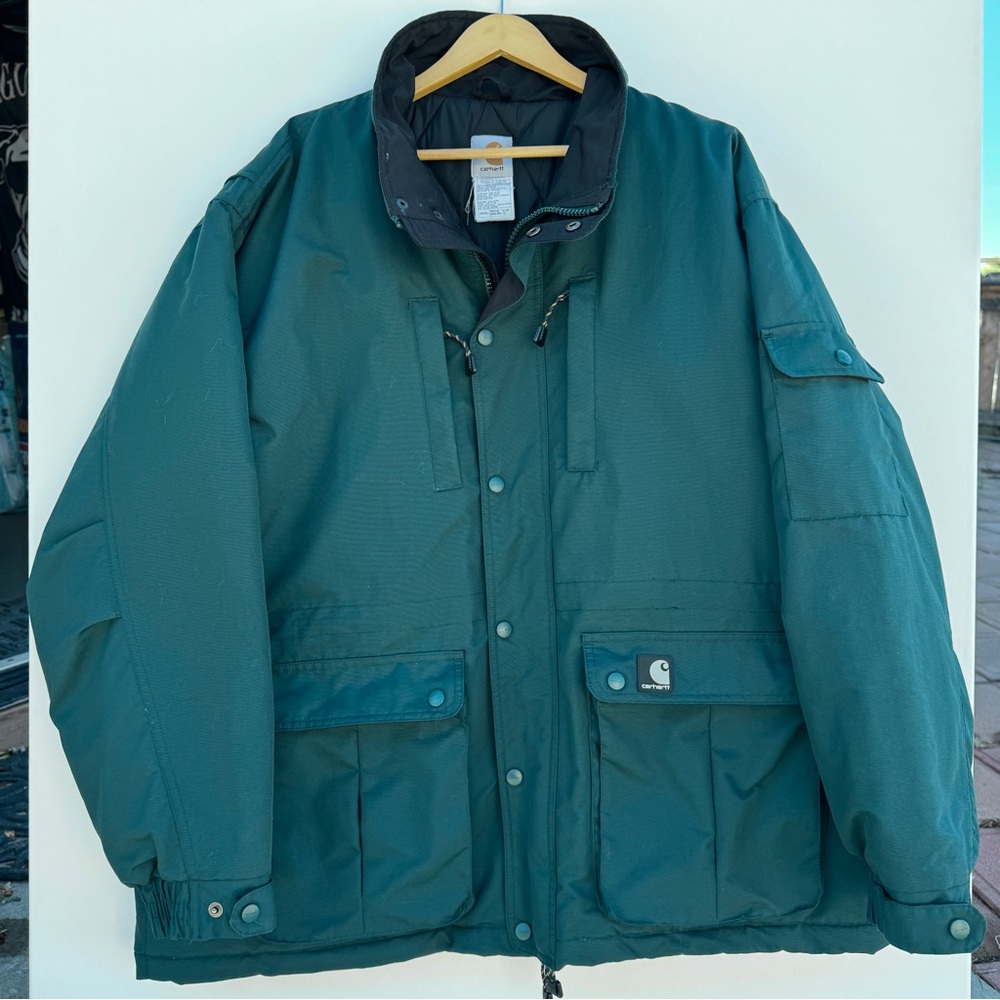 Carhartt Vintage C42 MLL Nylon Jacket Mallard Green Men’s Size XL Insulated Coat